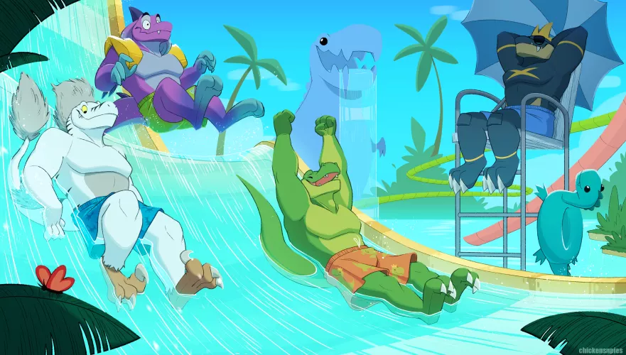 Yippie!! (art by me, @chickensnpies1 on Twitter!) by chimigni