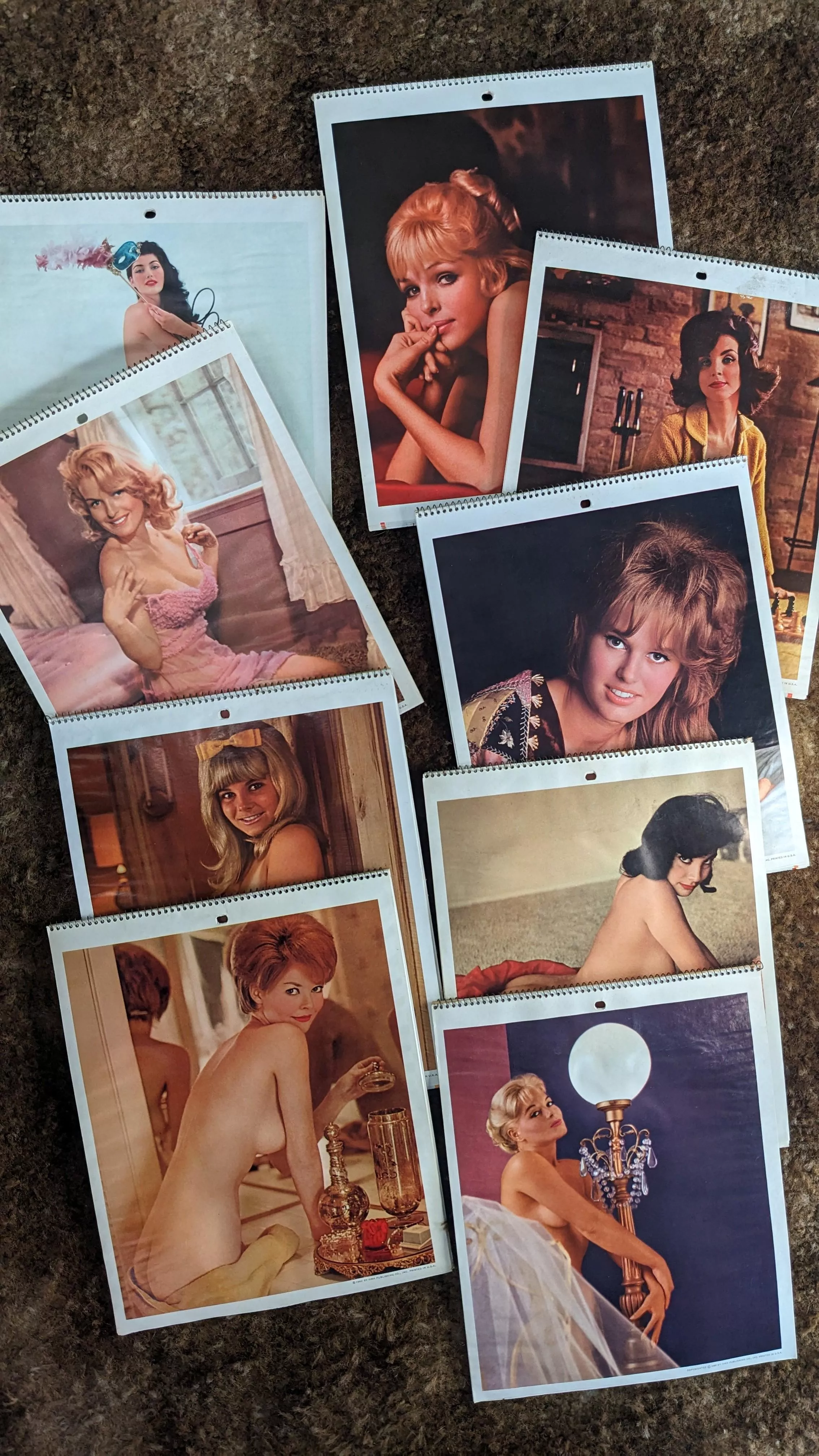 1960's Playboy Playmate calenders. posted by CafGardenWitch