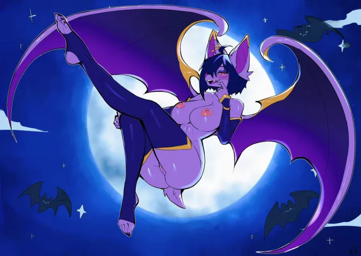 A Moonlit Flight [F] (TheRiceGoat) by 5headedragon