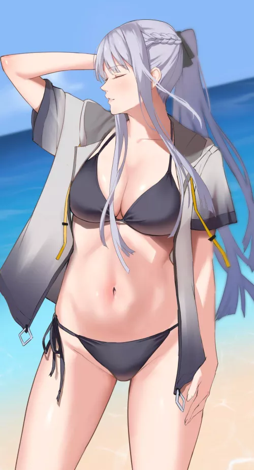 Ak-12 Beach [Girls Frontline] by UndergroundChronicle