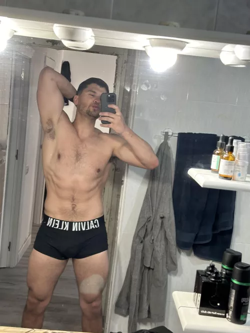 Am I hot with my new CK boxer ?😳 by realisiwak