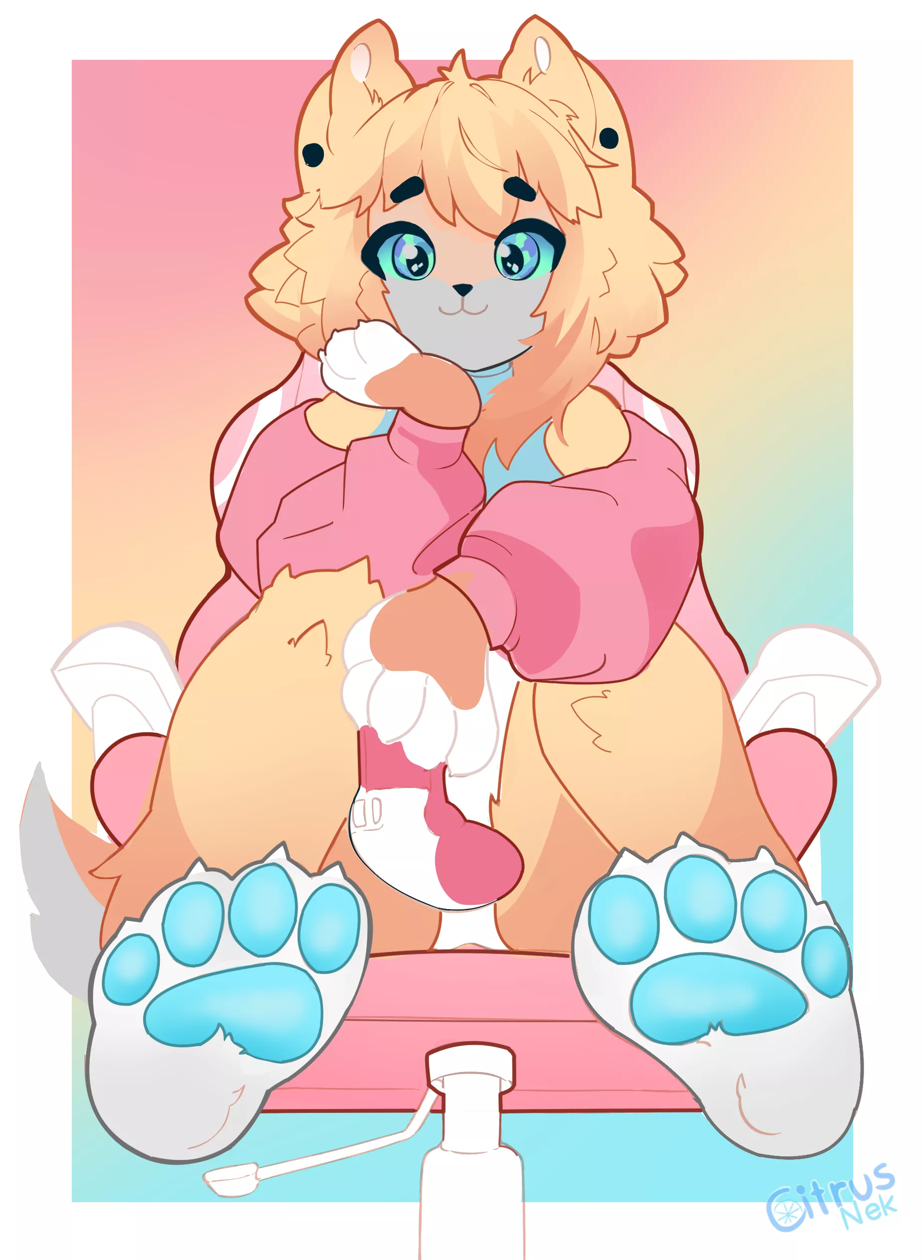 Anakoluthh Cutely Gamer (Arte By Me) posted by Citrusnek