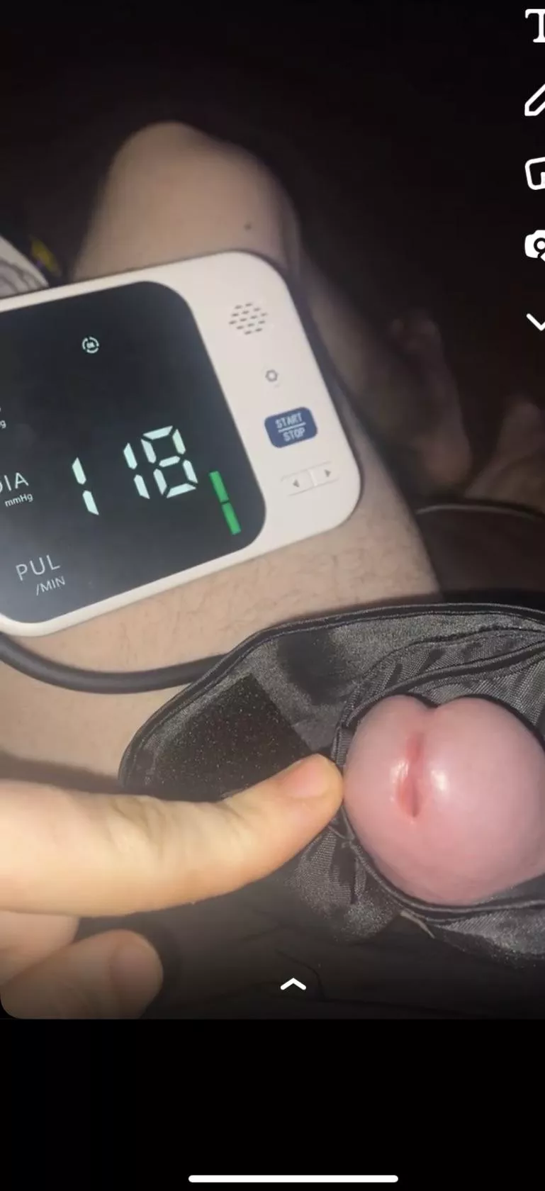 Blood pressure cuff fun posted by AffectionateMenu7362