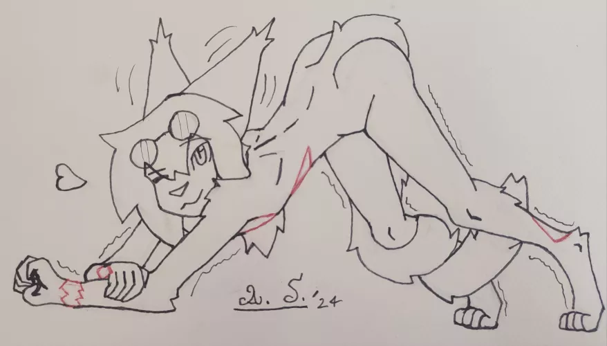 He's been stretching for a while now (by me ! 23/04/2024) by Dalek_Sath