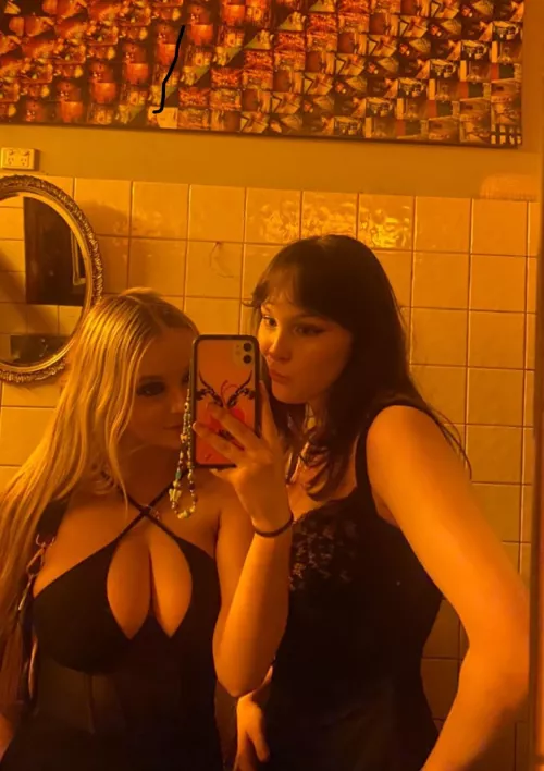 Hide behind her friend by Valuable-Hat6442