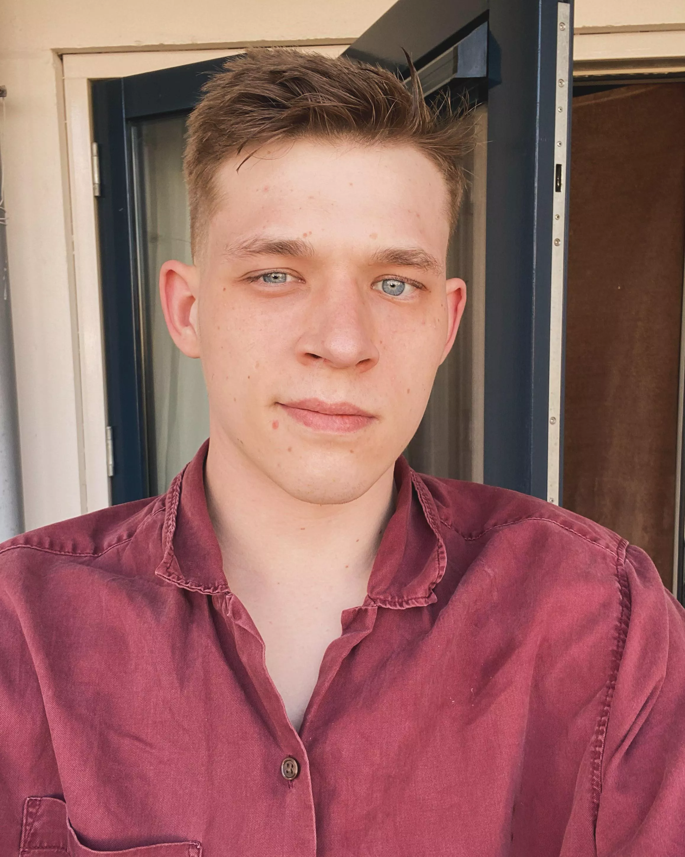 i love being a short haired, loose-shirted boy, but a red shirt specifically posted by Commander-Cunt