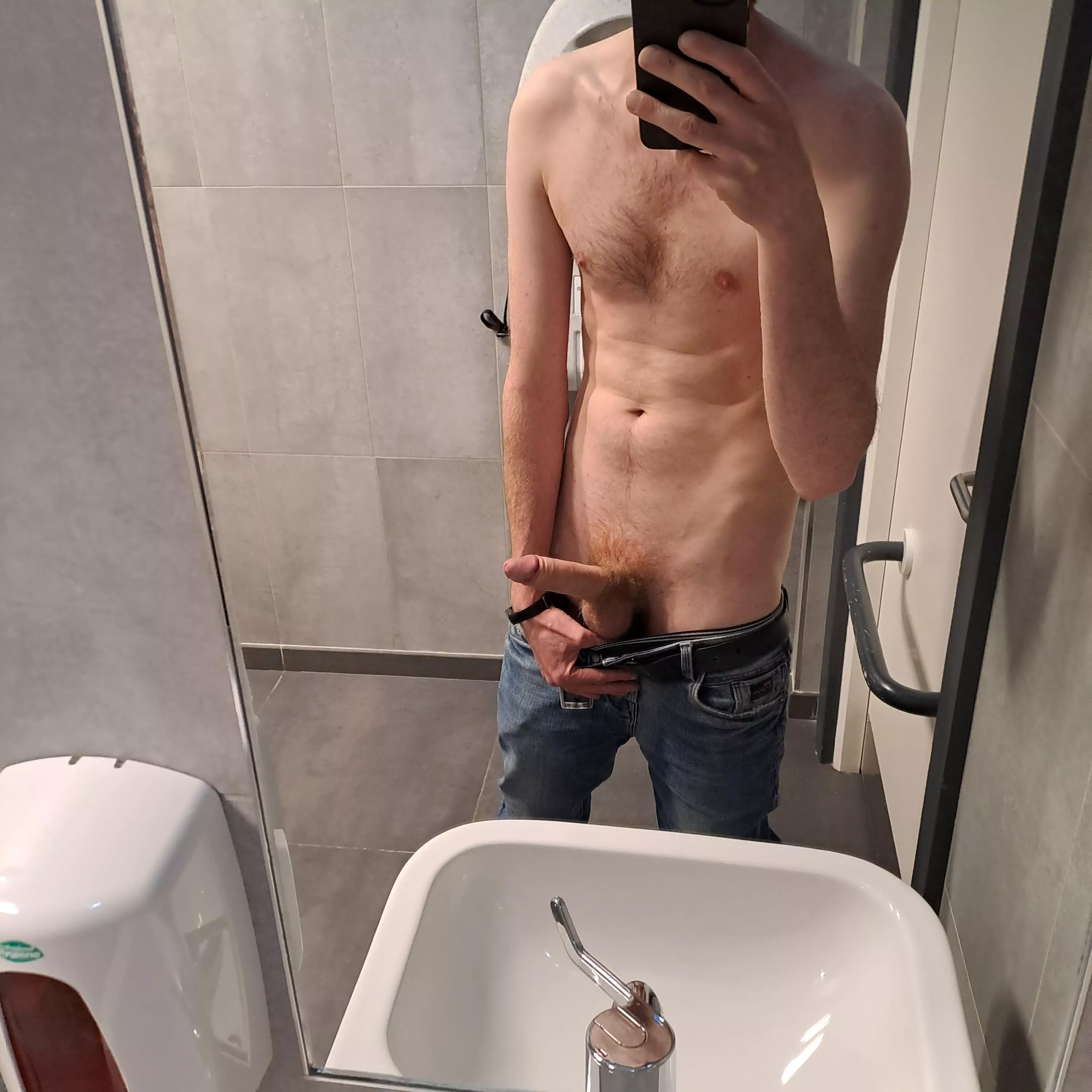 I love posting myself online ;) public bathroom! posted by bicamguy69