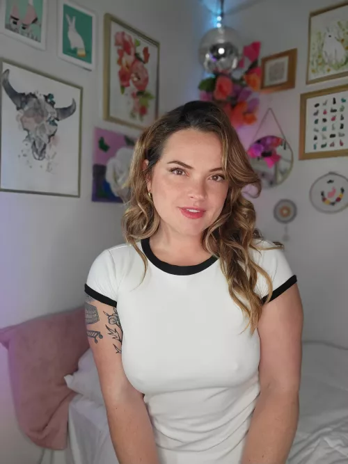 I love wearing a modest outfit that just shows a little nip by Gwenbunnybun