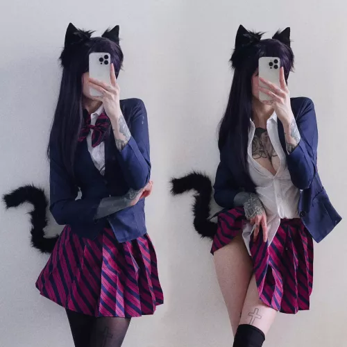 Komi tries to tell you something by Ce_Luna