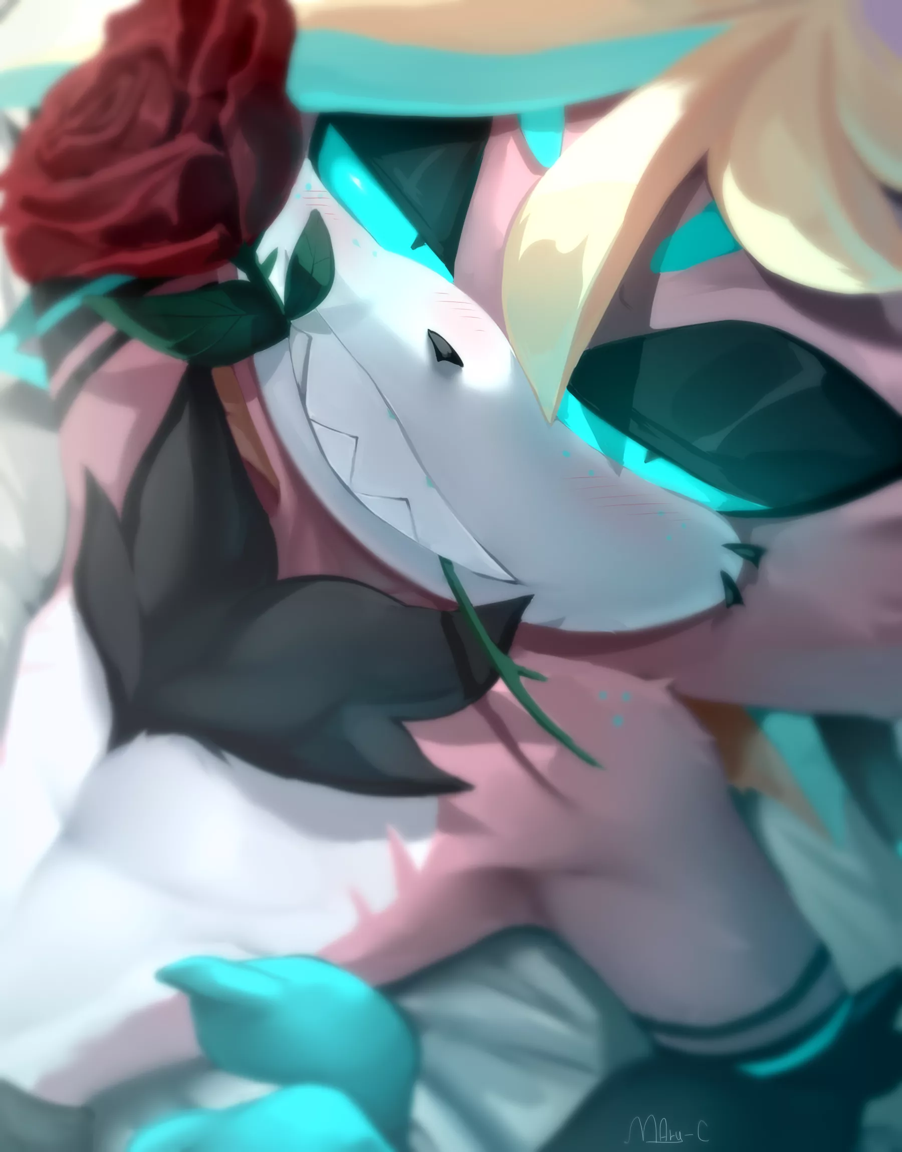 My cat is feeling romantic and sepzy XD G the cat. (Art by me) posted by Marychic3908