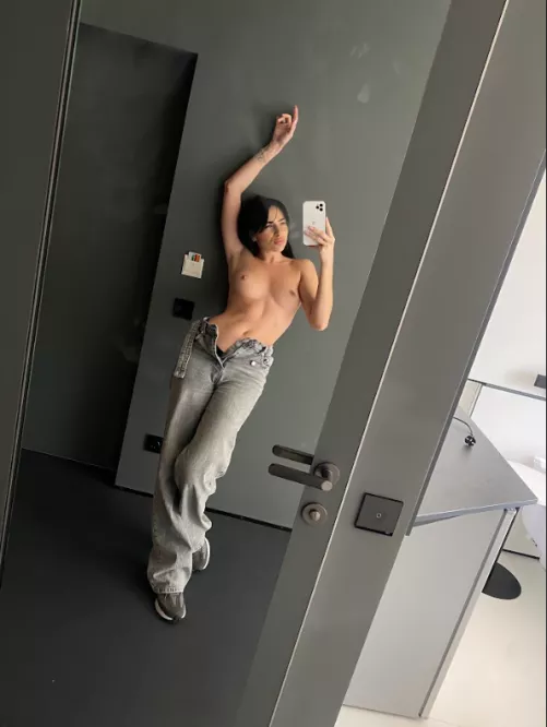 My mirror is kinda dirty just like me ;) by Yvellkan