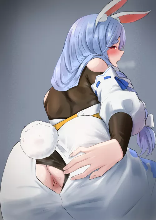 Pekomama opening her backdoor by cloudyfigma