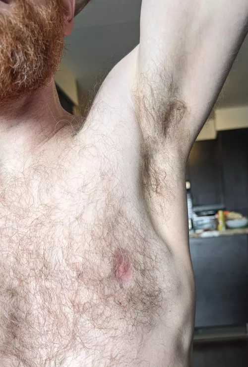 Post workout, no deodorant. You'd better get in there. by responsive-banana