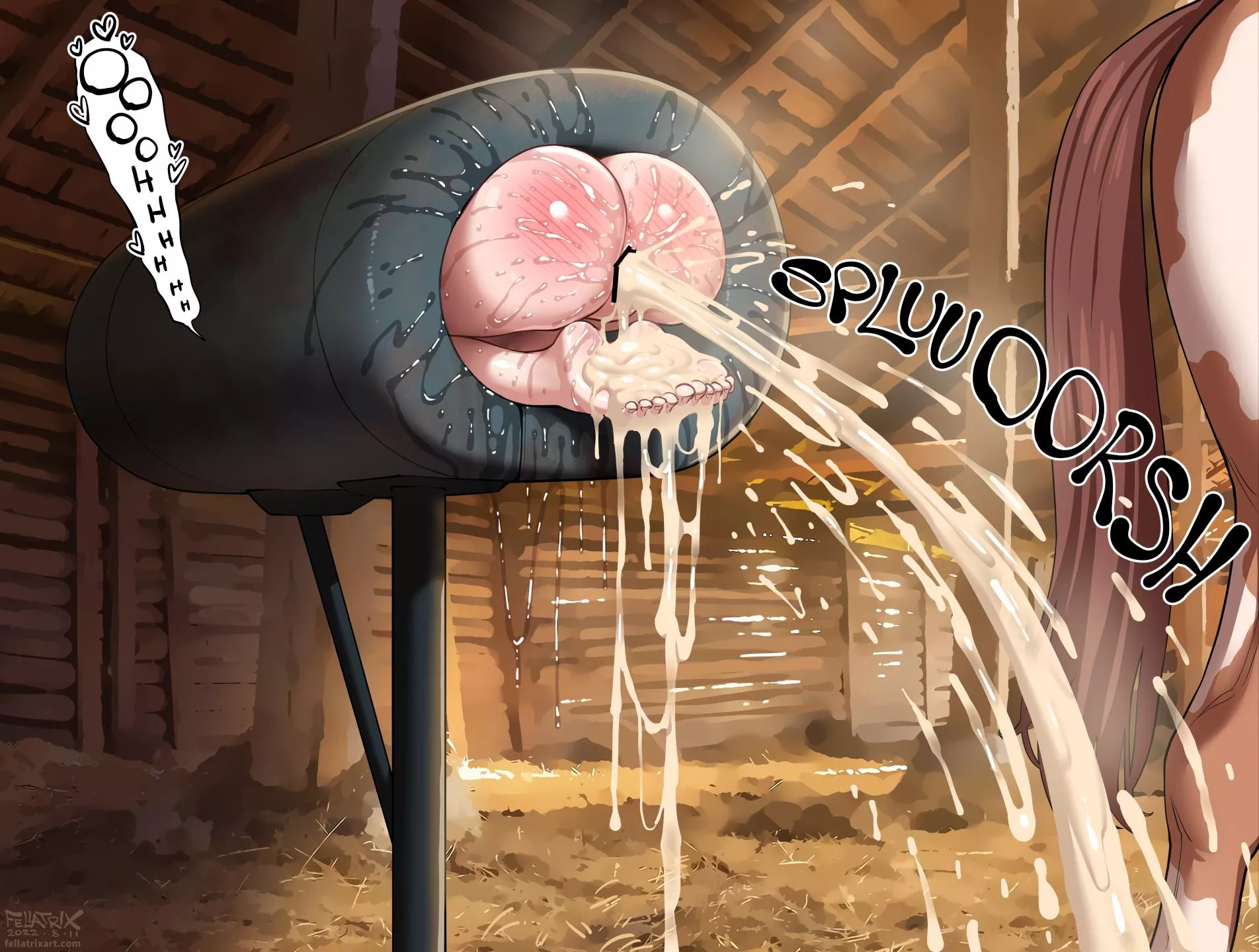 Stuck in Breeding Mount- (fellatrix) posted by TheTitFanatic