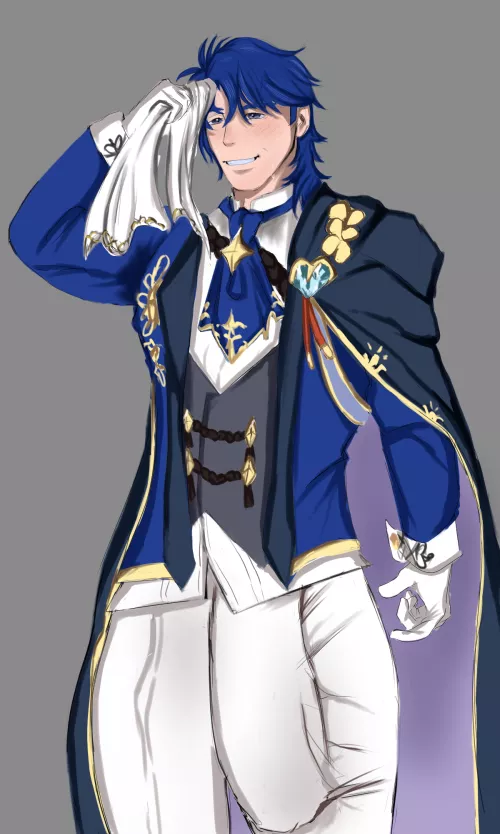 Teatime Sigurd I got as an art trade from @alienfuckgod on twitter by ArmageddonProphet97