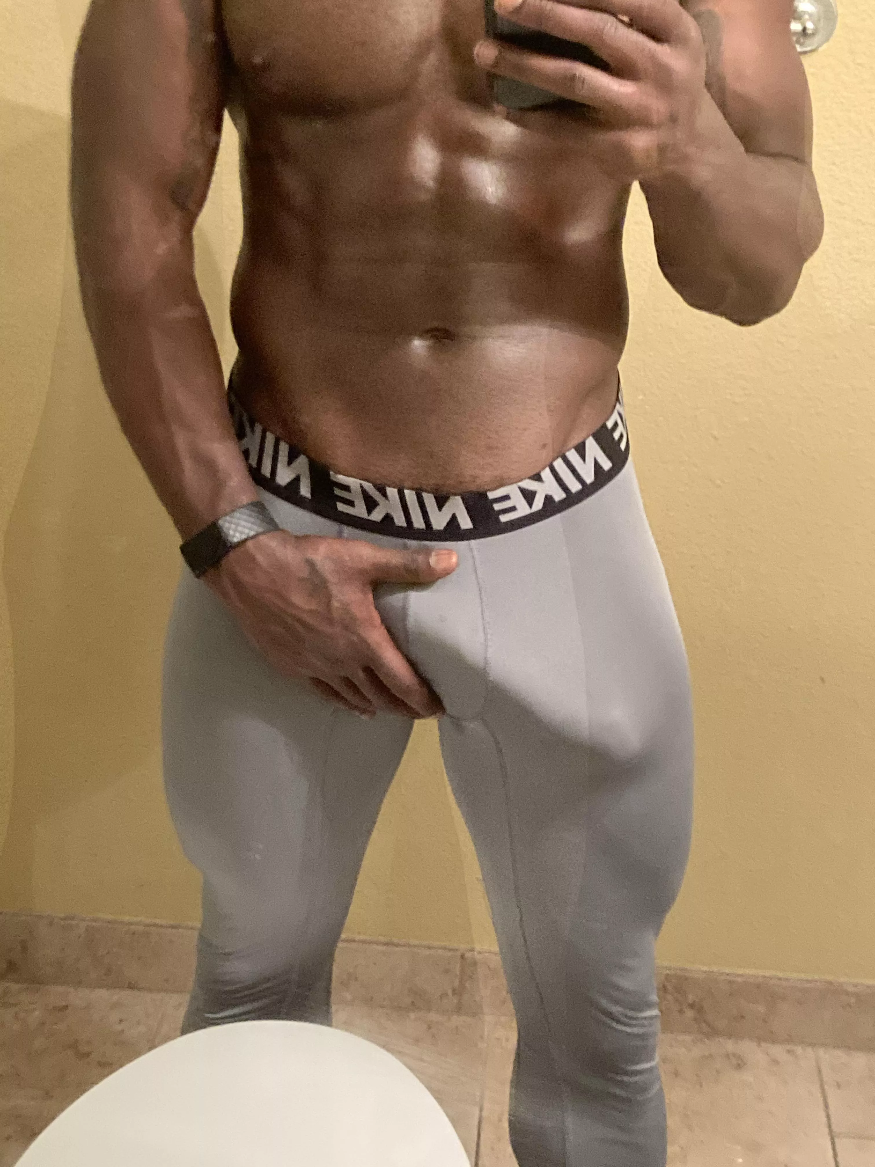 Think I’ll get kicked out the gym with these on? posted by Blckseal