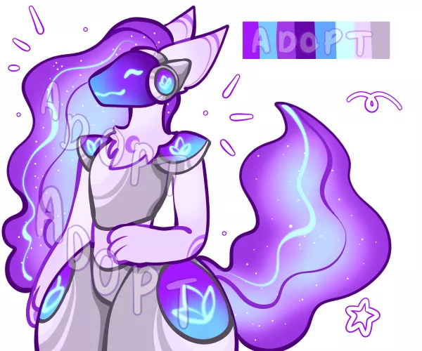 Violet proto adopt avaliable  by andyarttz