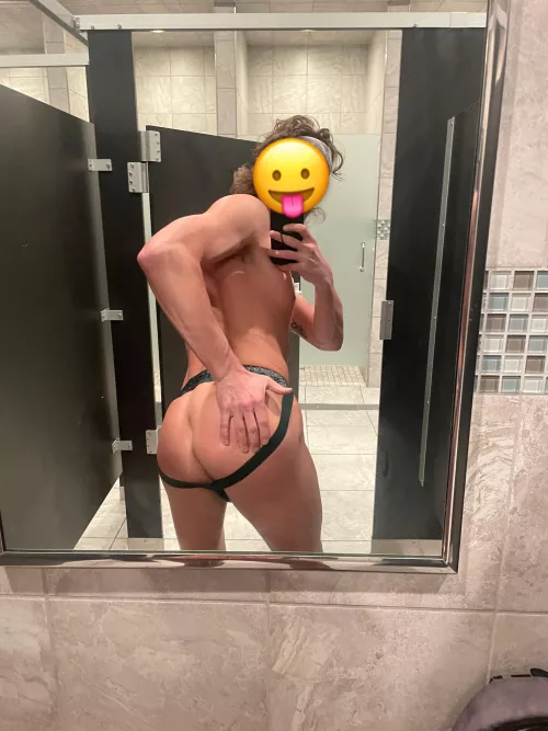 Whoops I left the door open while taking selfies in my Jockstrap 😉 by innocuousarmadillo