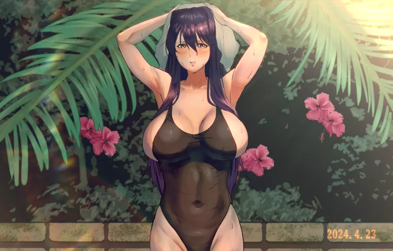 Yuri summer photo  (by me @SuiShi_chr) repost by kinokoumai0106