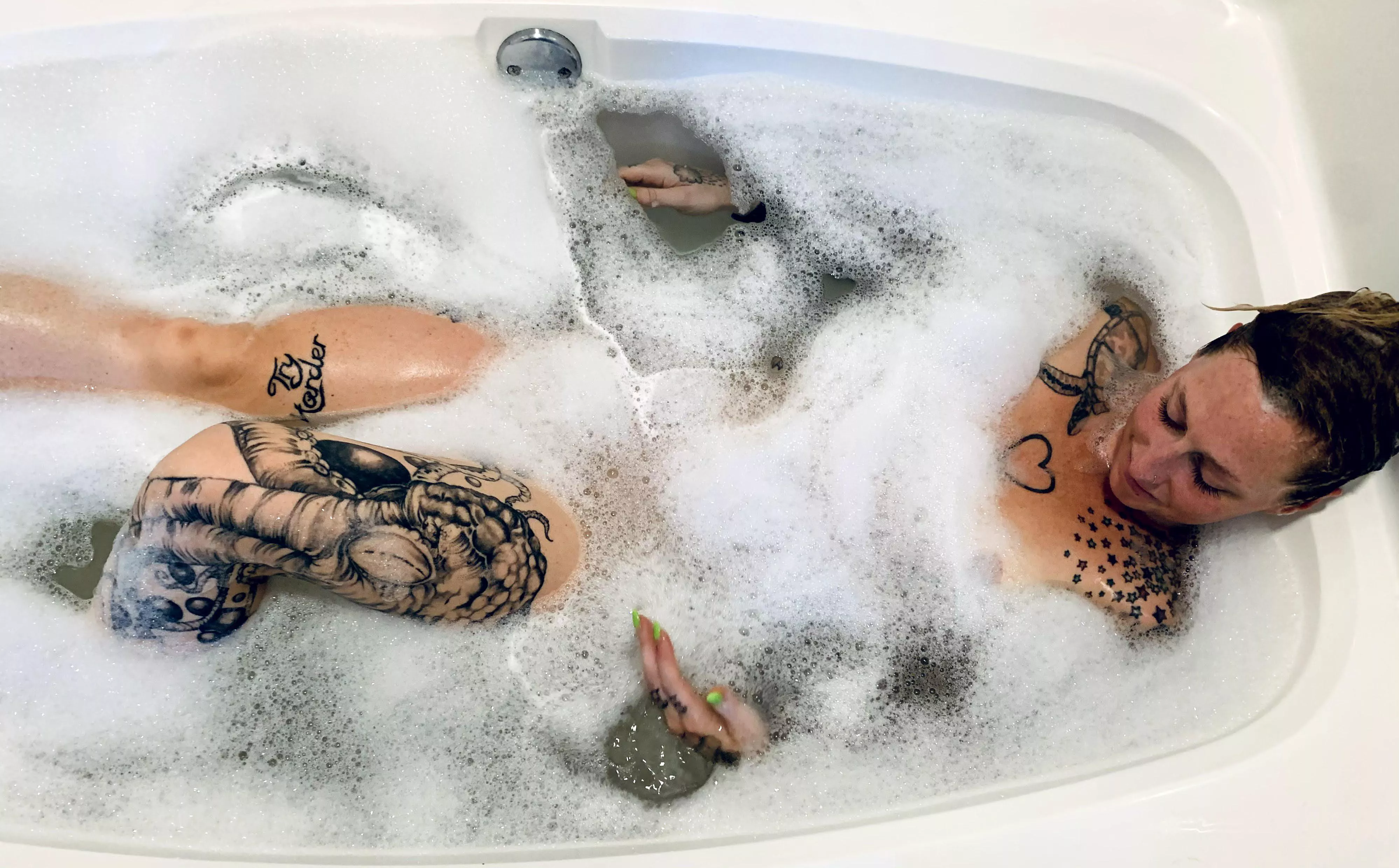 Finally figuring out how to get off in the bath  posted by BettyJean666