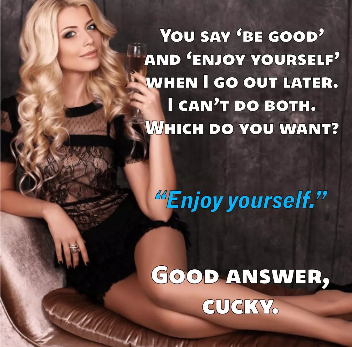 Hopefully she really, REALLY enjoys herself… posted by biffa_b_