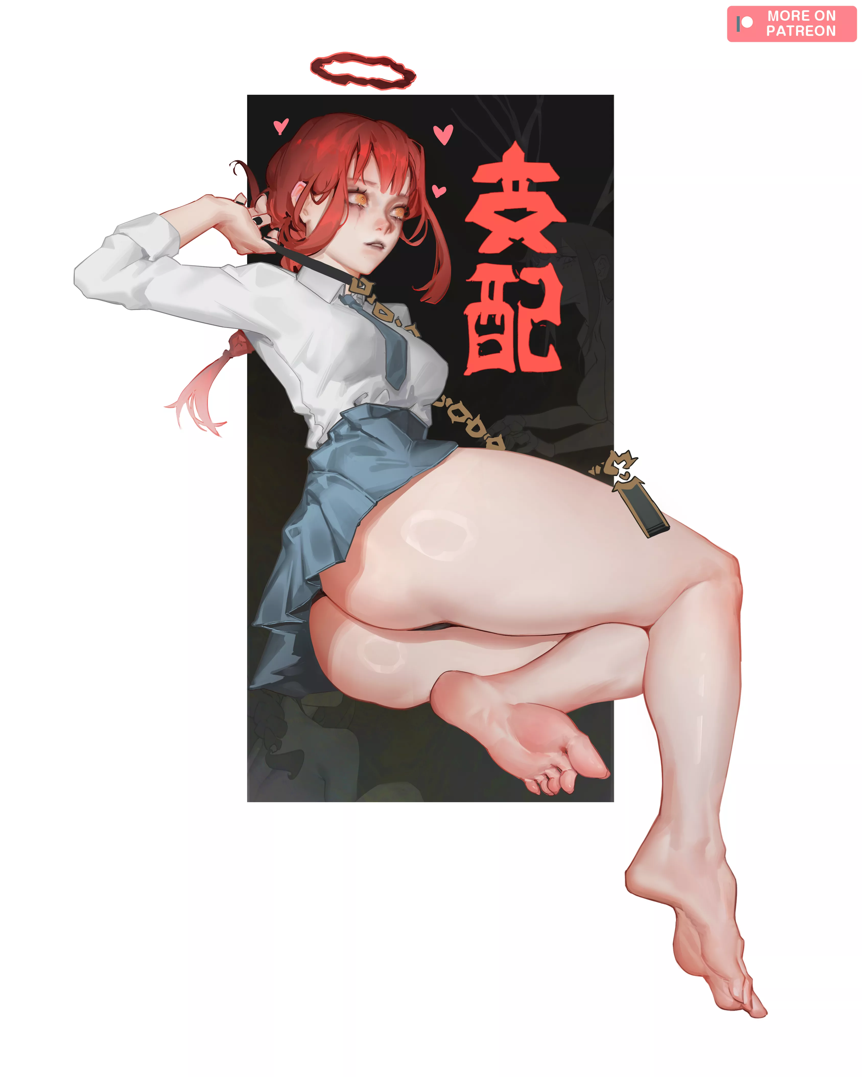 Makima School Girl 🐶[Chainsaw Man] art by me:) posted by yu_enkei