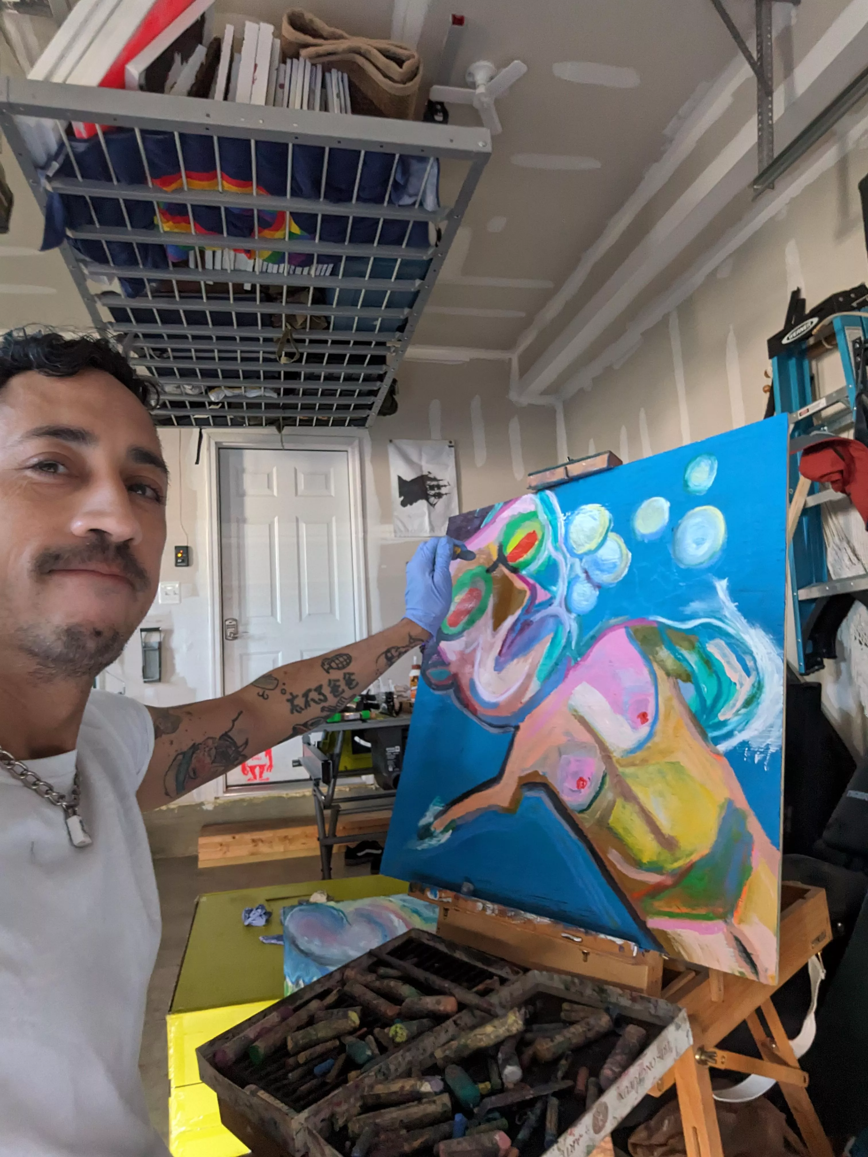 Making queer art. posted by gayhubby