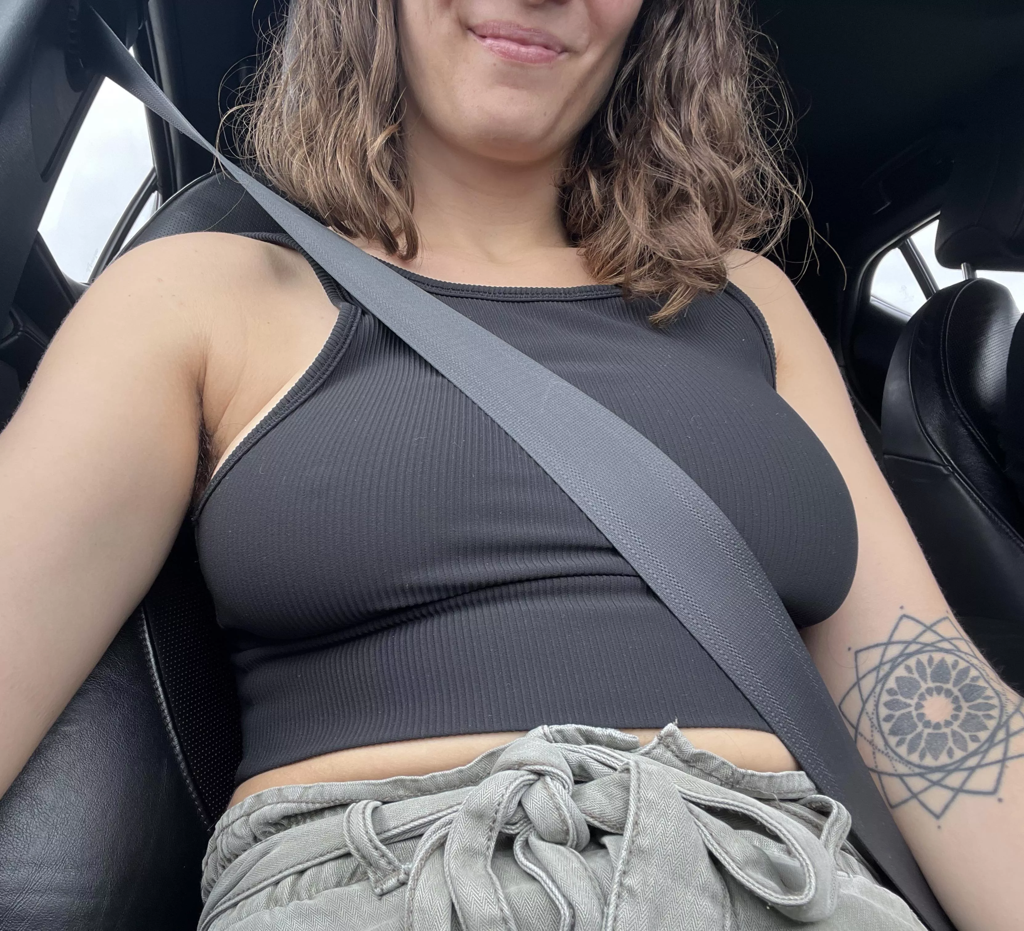 No bra needed in the car posted by maplesyrup_girl