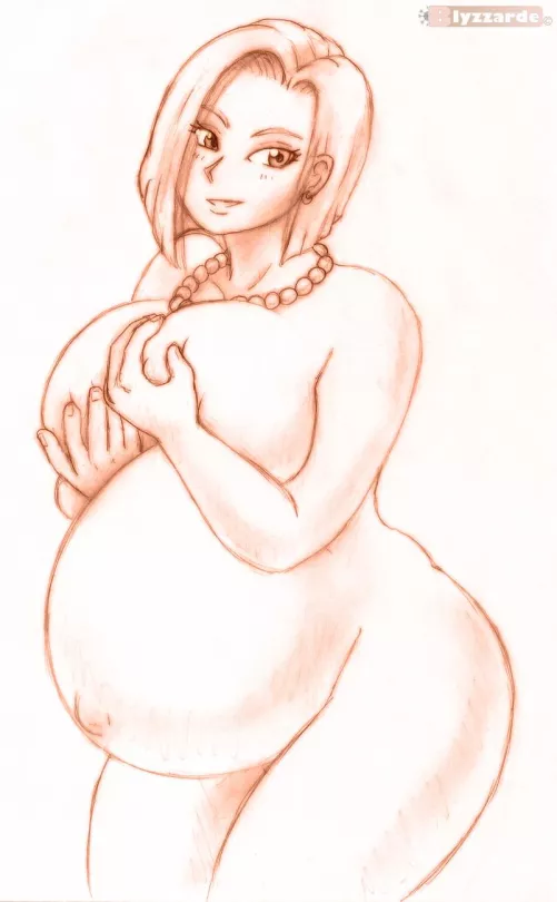 Preggo Android 18 by Blyzzarde by TrueAltAcc