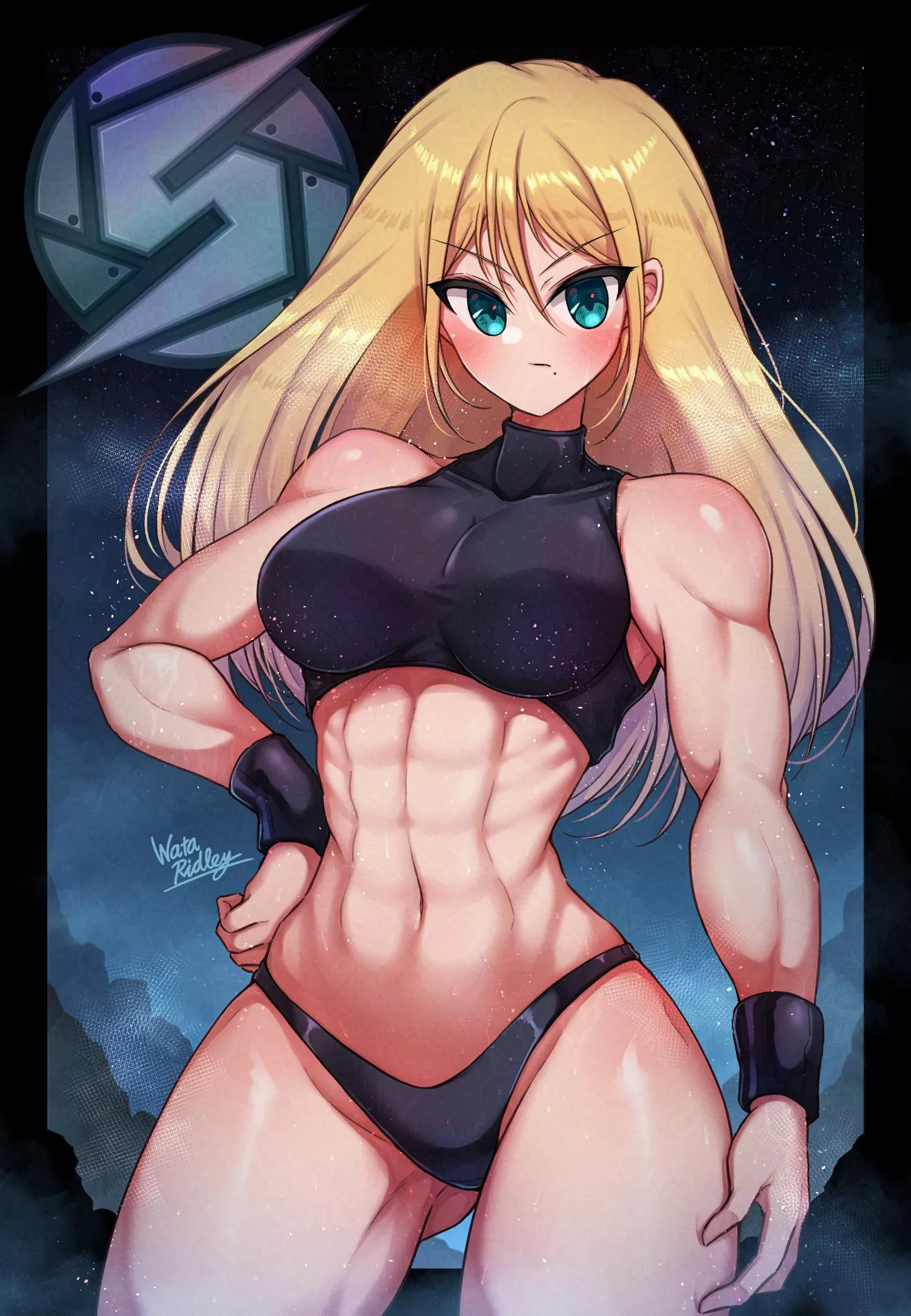 Zero Suit Samus and her rock hard abs posted by LafterMastr