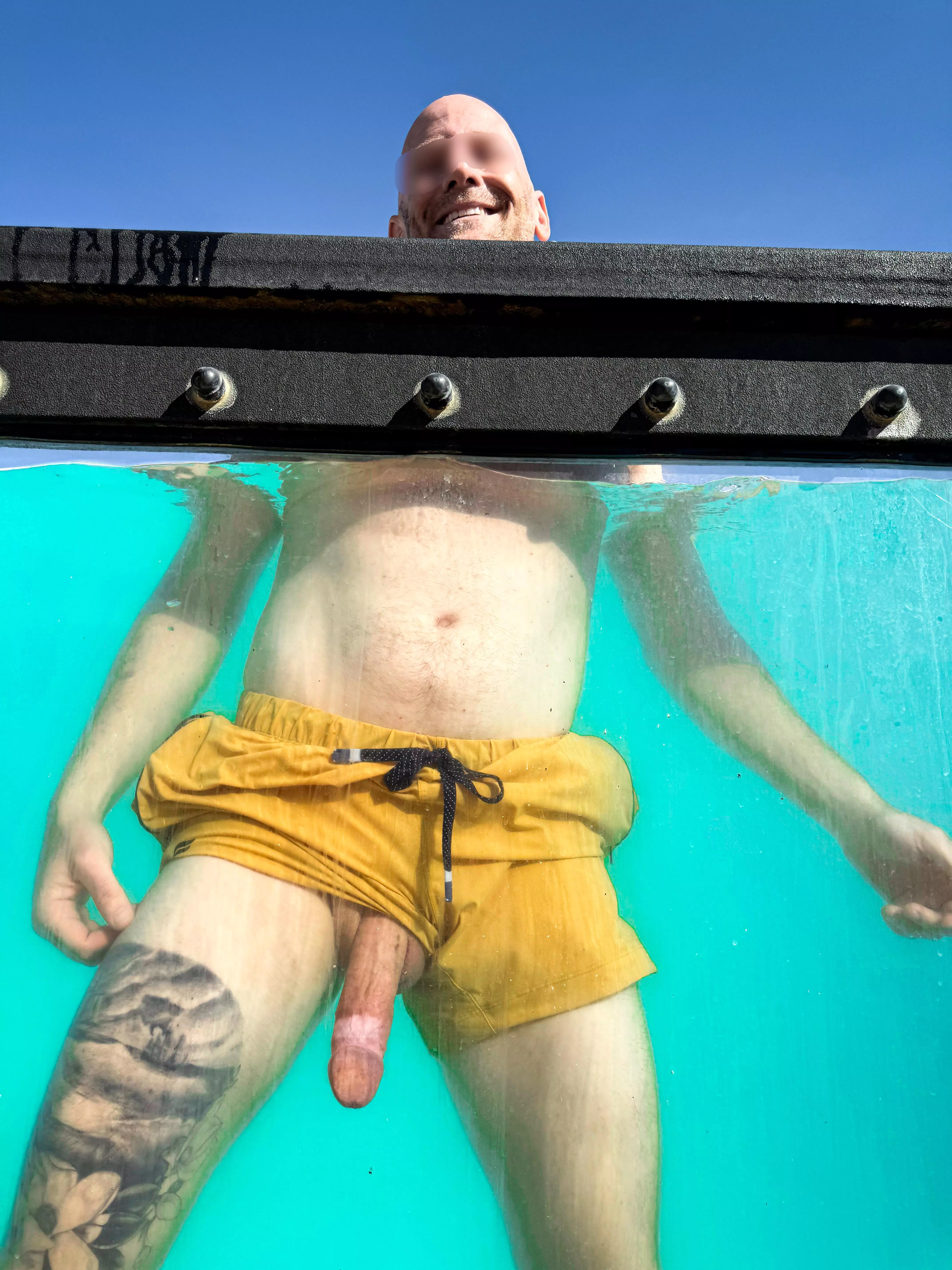 [37] giving you a show through the pool window  posted by Threatlevelmiddnite