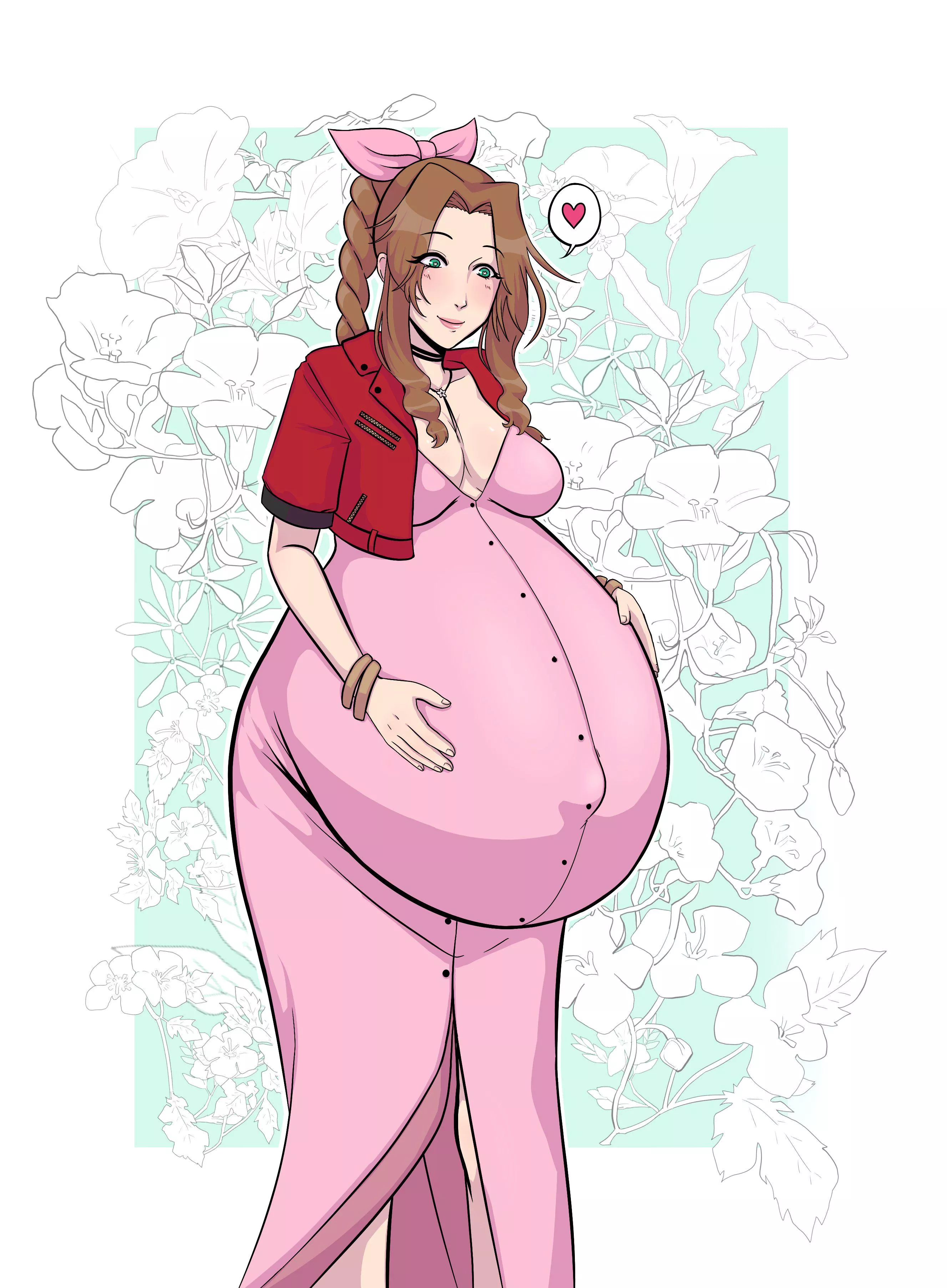 Aerith's babies are as gentle as their mother (@mikazonn) posted by HeavyLancerthe8th