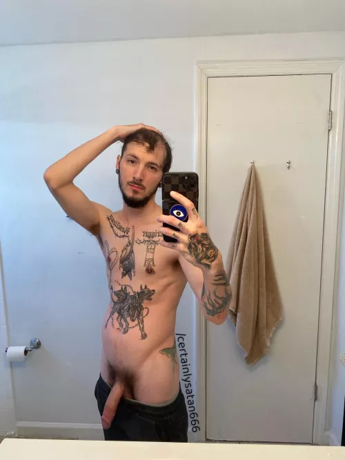 Birthday boy and his bday toy 😜 by CertainlySatan666