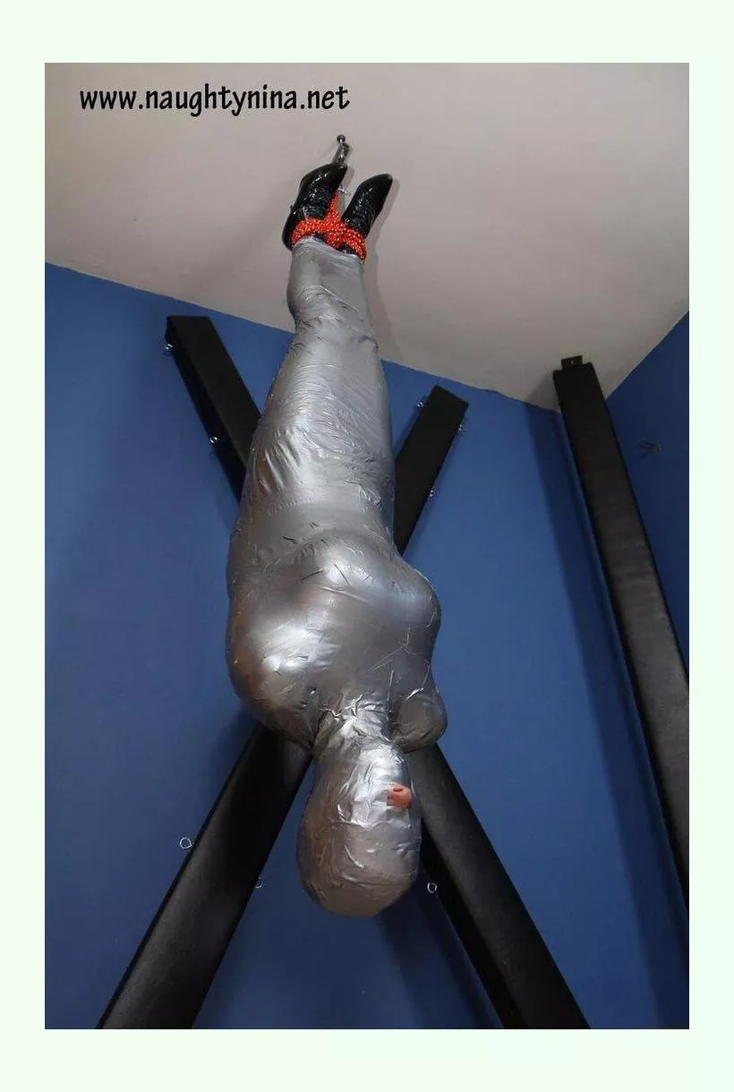 Fantasy #861 utter helplessness. I know being upside for extended periods of time can be very dwngerous but man I would love to be upside down and wrapped, losing all sense of spatial feeling, bonus for ear plugs so I can't hear anything. posted by NefariousnessWest354