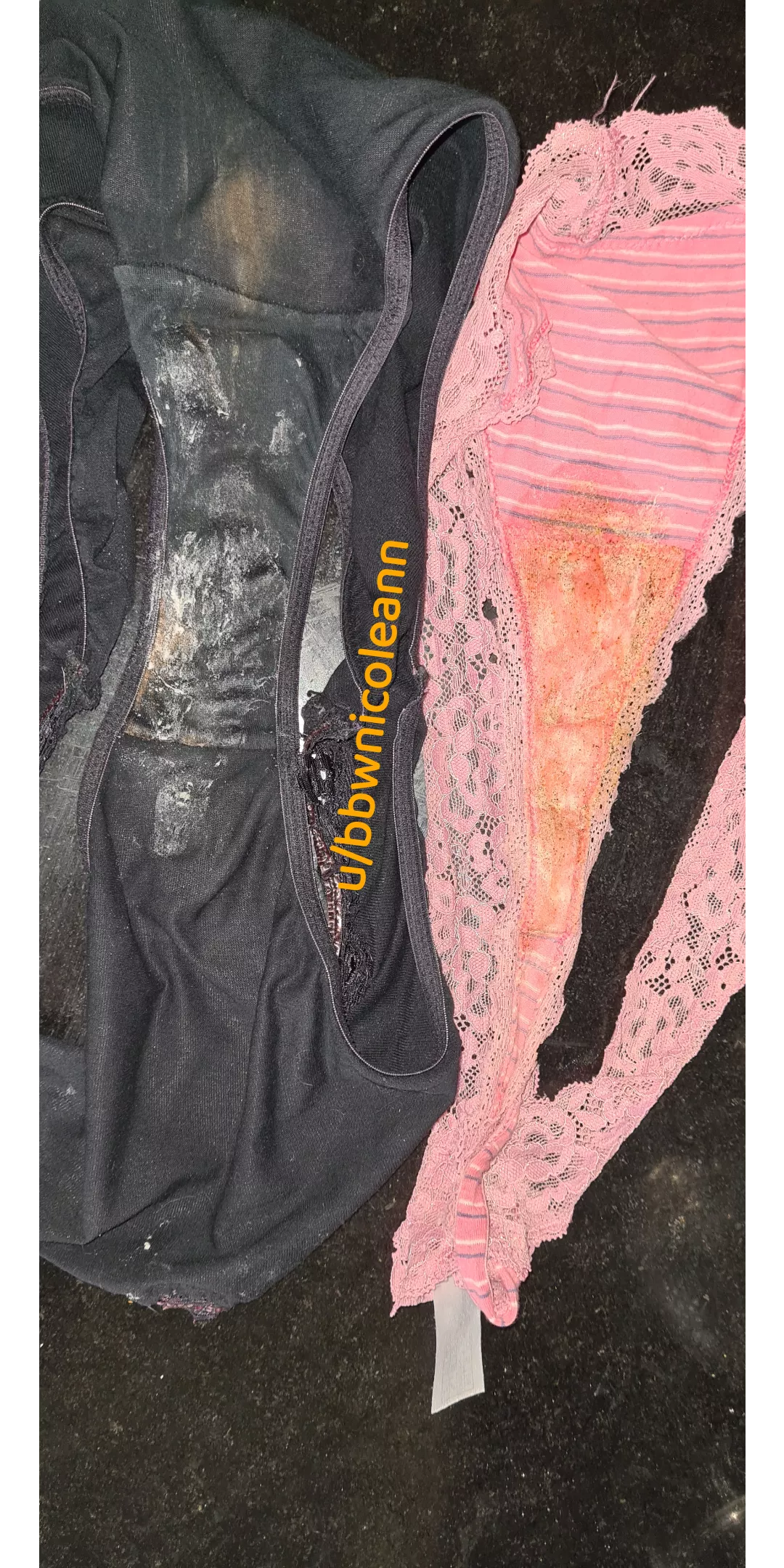 Fullbacks and thong. Two days each. So much sweat and other fetish fluids,) posted by bbwnicoleann