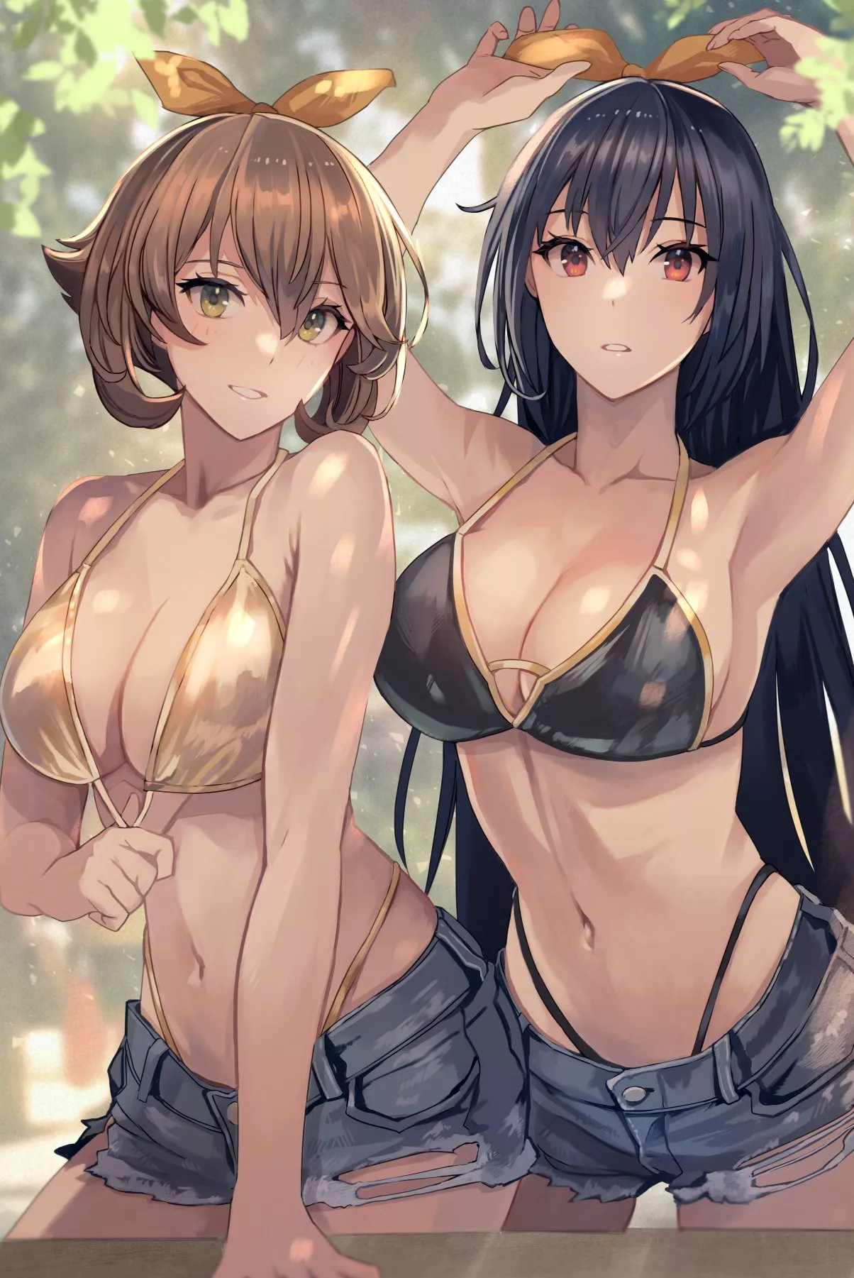 Gold hair ribbons posted by cloudyfigma