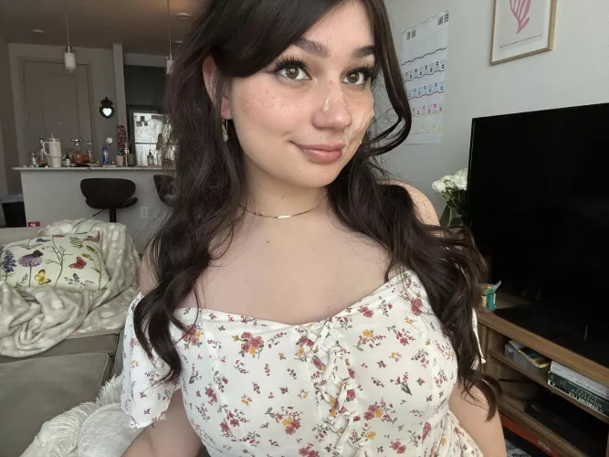 Got all ready for a date then he came on my face 🙄 by mayamanning