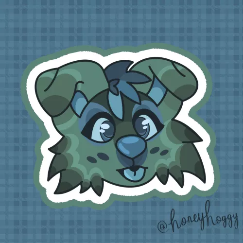 Head sticker! by honeyhoggy