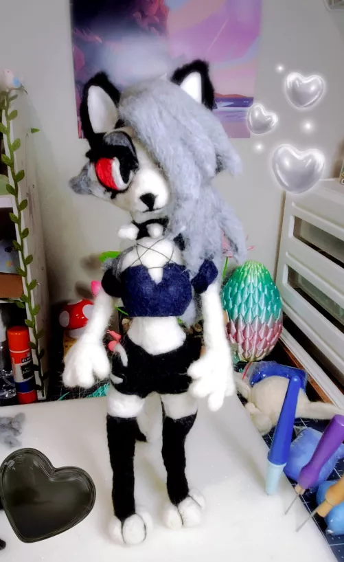 I made loona!! From the cartoon heluvaboss! She was finally completed~ She is posable and about 12 inches tall as well. ~ by PaintBrushBirdie