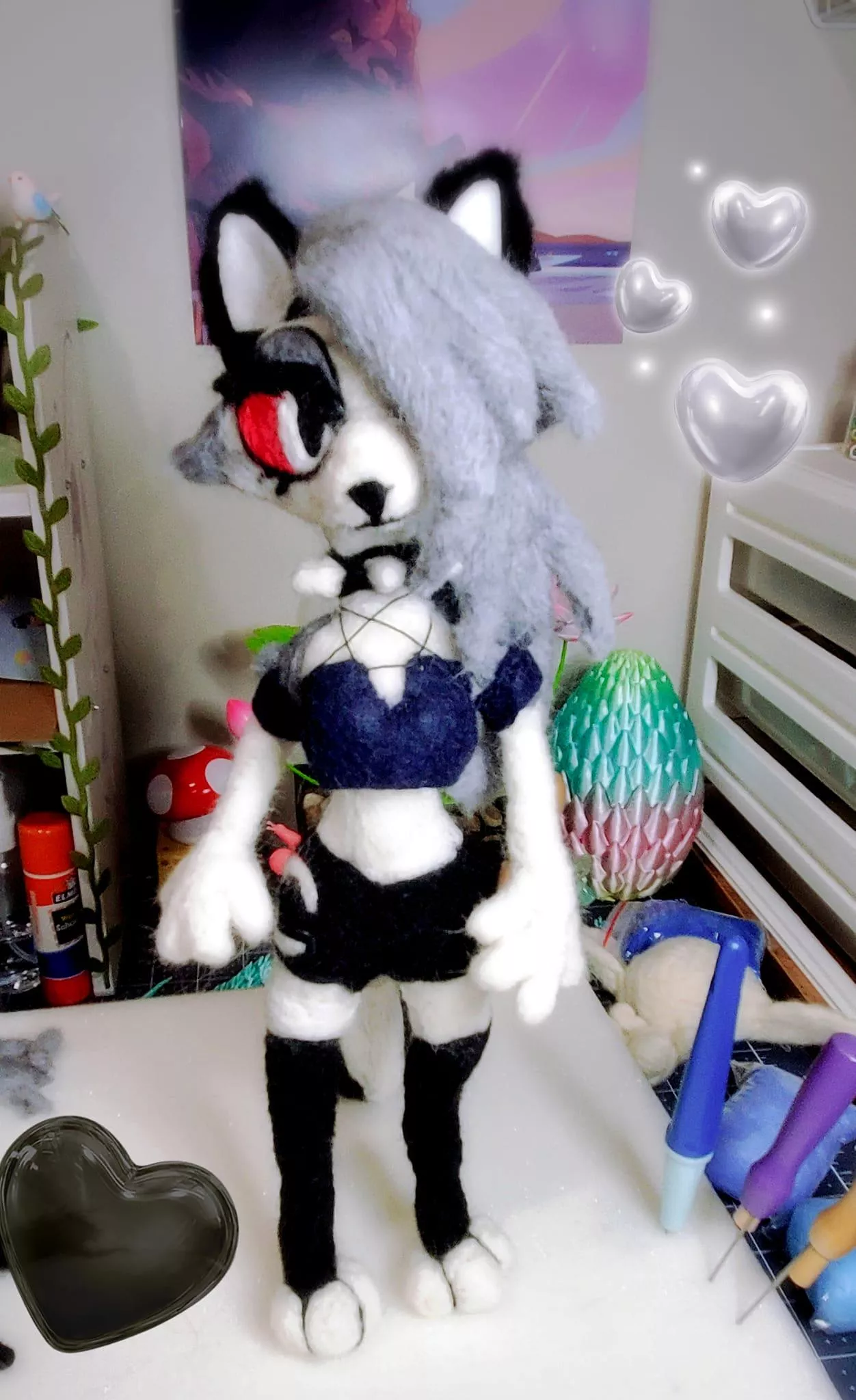 I made loona!! From the cartoon heluvaboss! She was finally completed~ She is posable and about 12 inches tall as well. ~ posted by PaintBrushBirdie