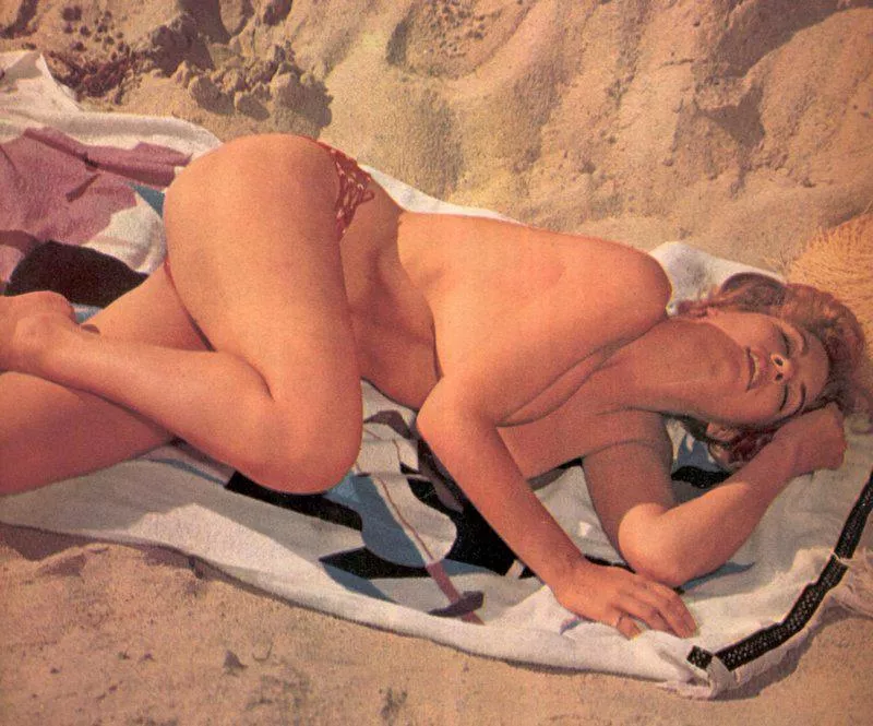 Lana Dale napping on the beach in Malibu [1960] posted by html5gamerguy