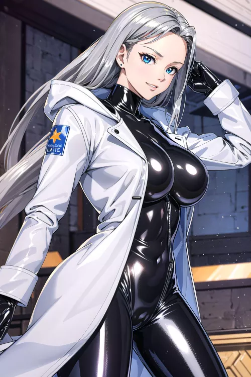 Long White Coat  by CheetahSperm18