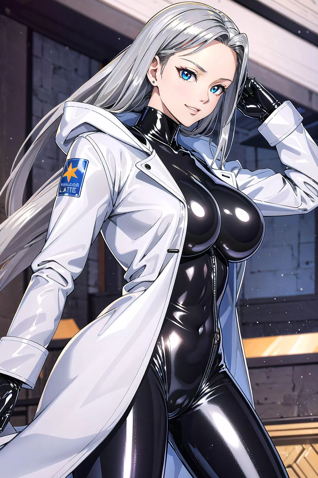 Long White Coat  posted by CheetahSperm18