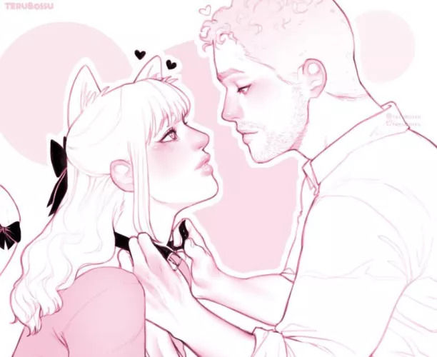 Look at you, so cute~ just the sound of the collar fastening is enough to make your tail wag isn’t it?~ by New-Laugh527