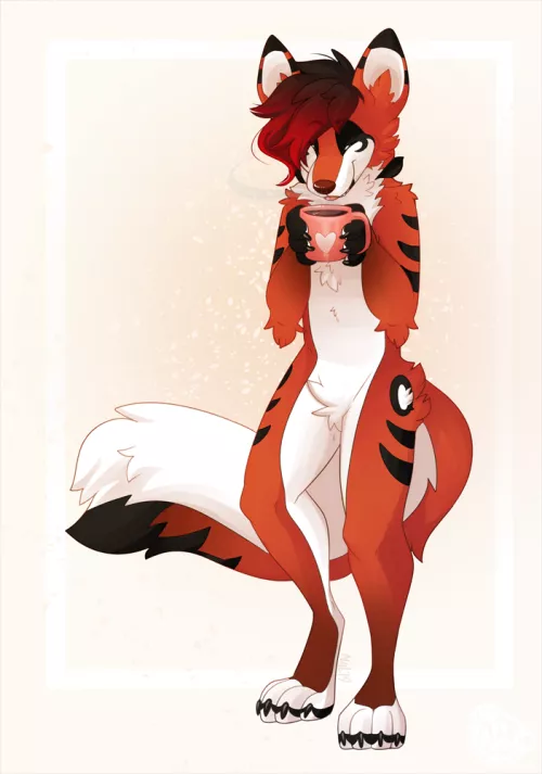 Morning coffee (art by NowandLater) by Bonkers_Reee