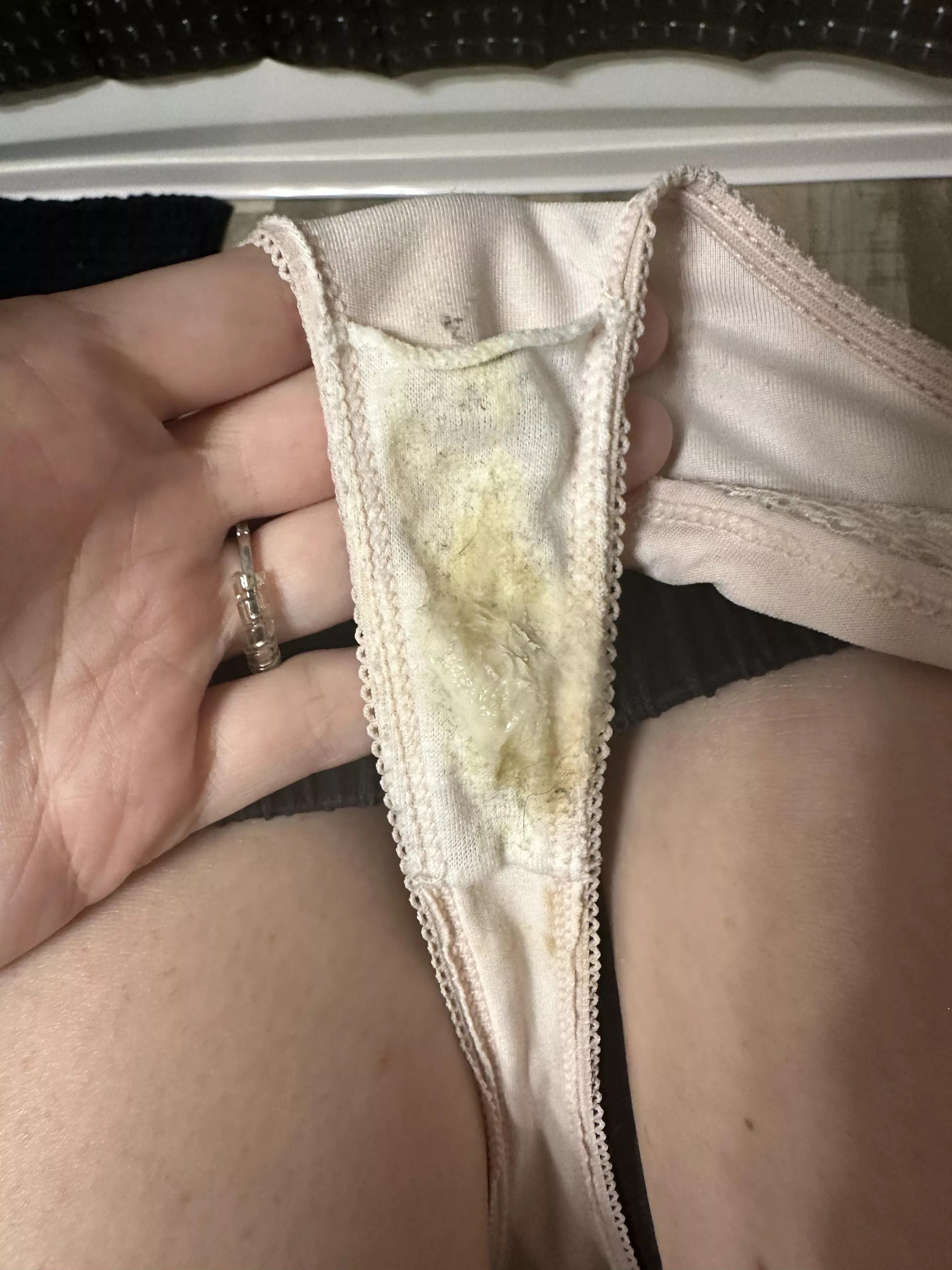 My panties just after 24 hours of wear yum posted by nicholebaby1996
