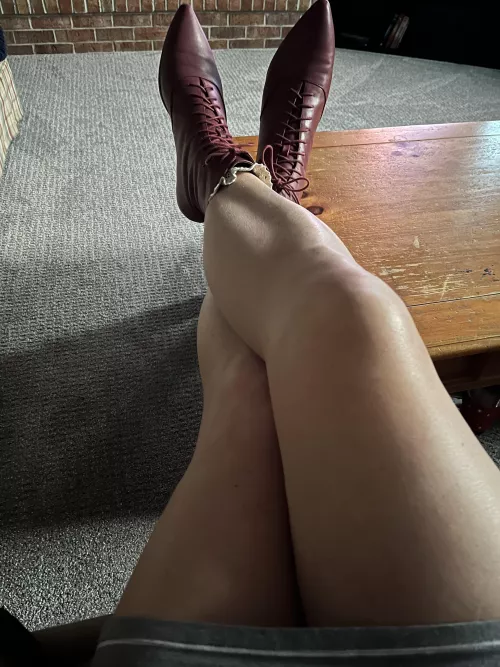 New red boots! by Intelligent_Box_8039