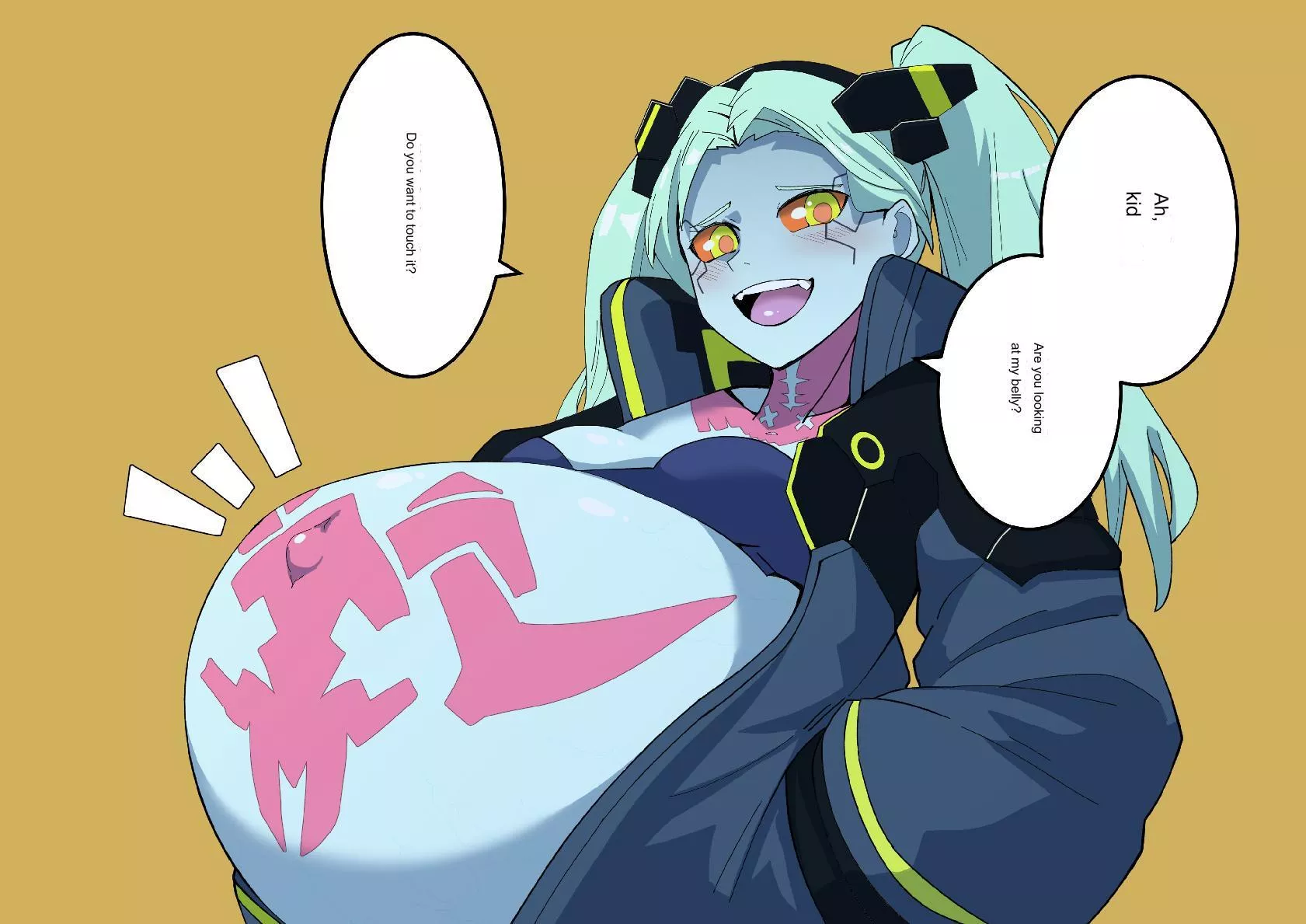 Pregnant Rebecca (@yuhancyan) posted by HeavyLancerthe8th