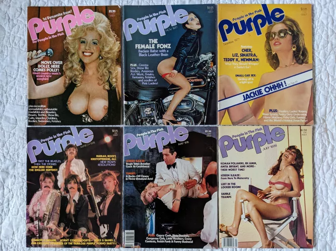 Purple: For People In The Pink. Covers from 1977 and 1978. by CafGardenWitch