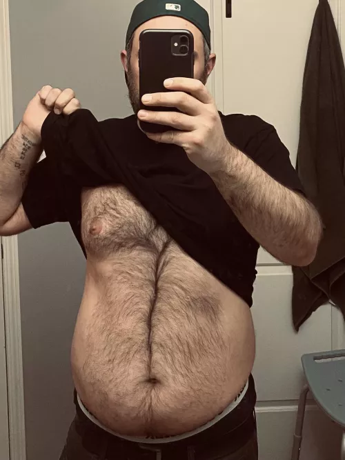 Same pose different day! Dm me for more  by hairychubbyman